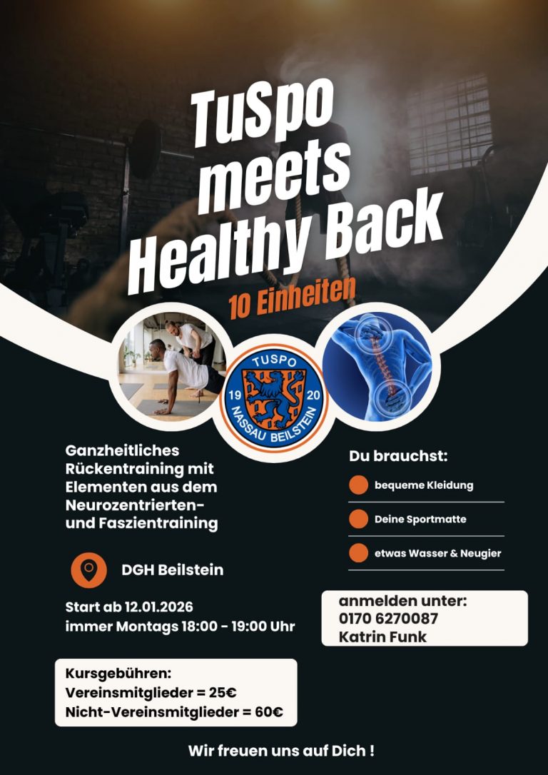 🔥 TuSpo meets Healthy Back 🔥
