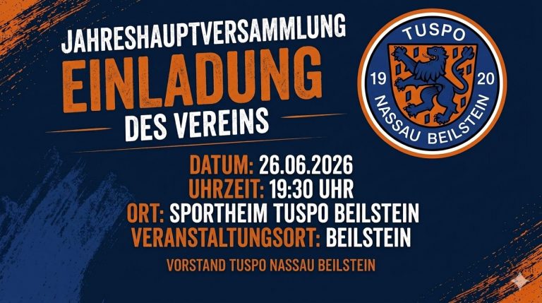 Erinnerung: Einladung zur JHV am 26.06.2026